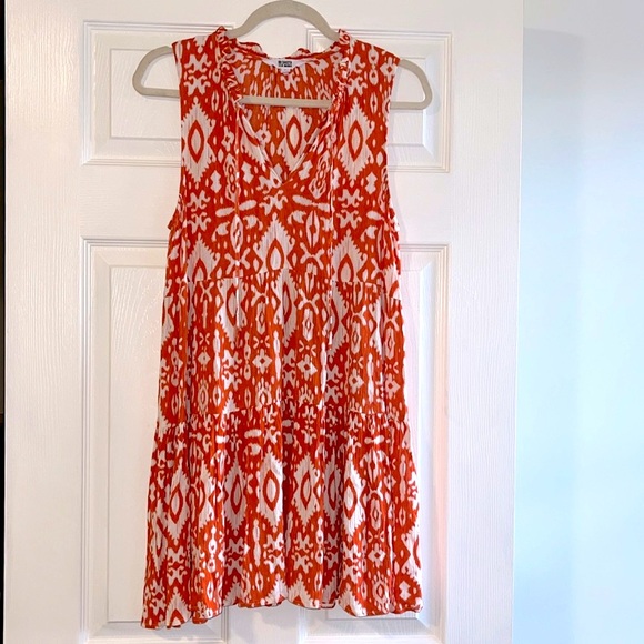 BB Dakota Tropical Breeze Tiered Sleeveless Mini Dress Sz S - Picture 3 of 13